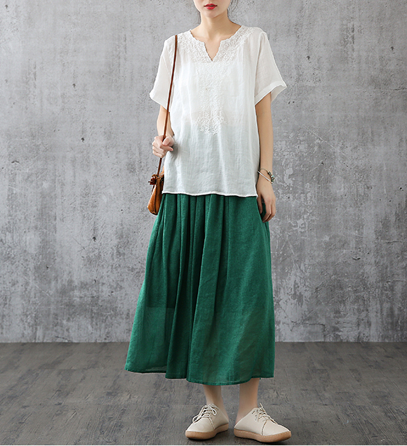 Women's casual hotsell cotton skirts