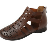 Hollow Genuine Leather Women Shoes, Mesh Summer Sandals/1802