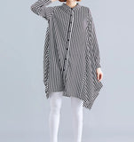 Striped Long-Sleeve Shirt,Spring Autumn Women Shirts 5522