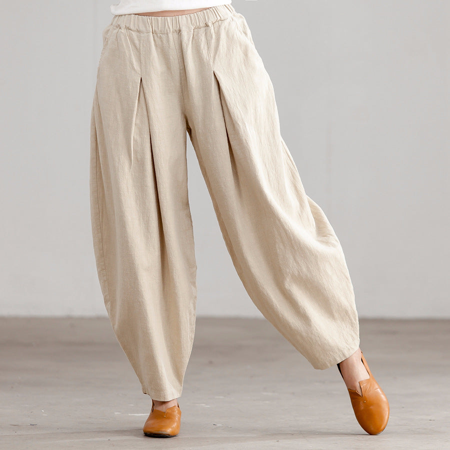 Summer Women Ramie Cotton Wide Leg Pants – SimpleLinenLife