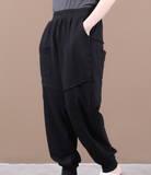 Summer  Wide Leg Women Casual Pants Elastic Waist WG05131