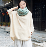 Women Cotton Tops Women Coat Long Sleeves Loose Style H9506