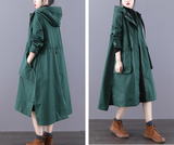 Parka A-line Long Women Casual Hooded Plus Size Coat Jacket JT200931