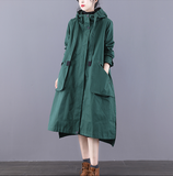 Parka A-line Long Women Casual Hooded Plus Size Coat Jacket JT200931