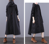 Parka A-line Long Women Casual Hooded Plus Size Coat Jacket JT200931