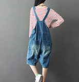 Denim Loose Casual Summer Denim Overall Loose Women Jumpsuits