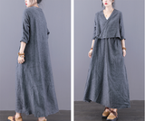 Loose Plus Size Dress Knit Women Autumn Spring Fashion Long Sleeve Dresses JT200951