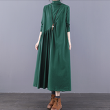 Loose Plus Size Dress Knit Women Autumn Spring Fashion Long Sleeve Dresses JT20952