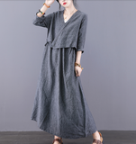 Loose Plus Size Dress Knit Women Autumn Spring Fashion Long Sleeve Dresses JT200951