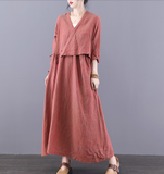 Loose Plus Size Dress Knit Women Autumn Spring Fashion Long Sleeve Dresses JT200951