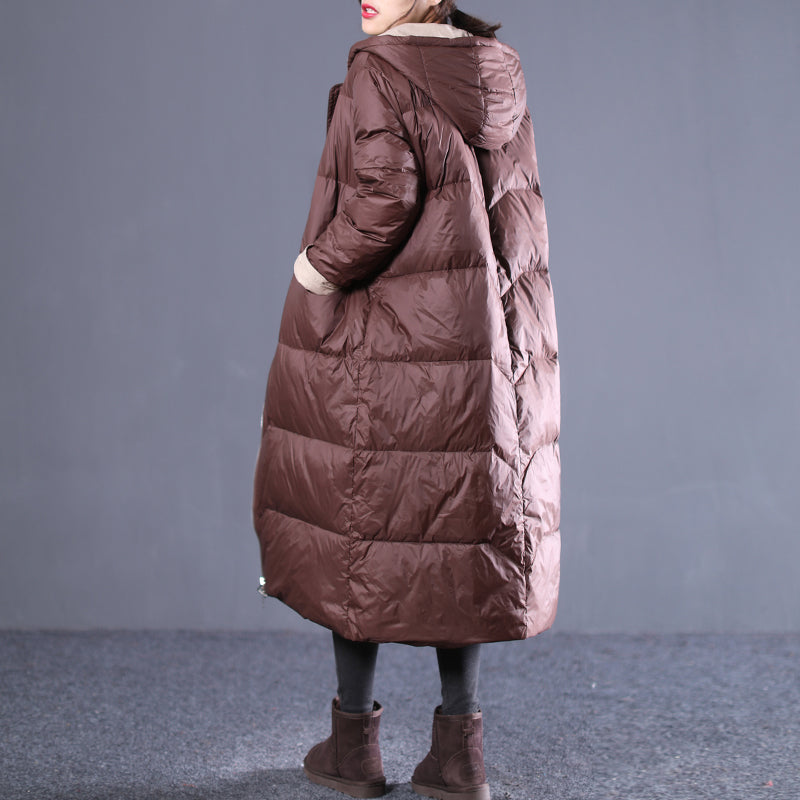 Loose Women Winter Hooded Down Jacket – SimpleLinenLife