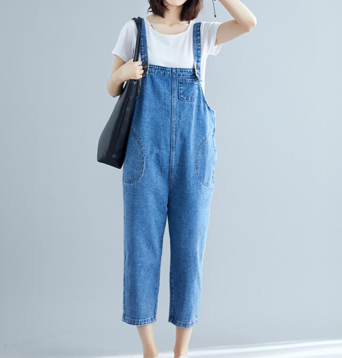 Blue Denim Spring Overall Women Casual Jumpsuits PZ97251 – SimpleLinenLife