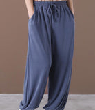 Summer Loose Wide Leg Women Casual Pants Elastic Waist WG05131