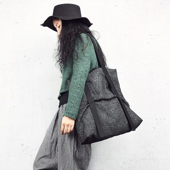 Canvas Women Bags Simple Style Women Shoulder Bag – SimpleLinenLife