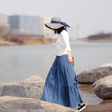 simplelinenlife-Women-Skirts-Summer-Linen-Skirt-Elastic-Waist